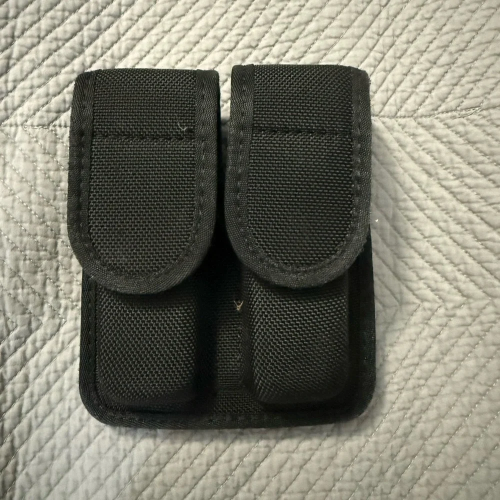 Bianchi Dual Black Nylon Phone Holster